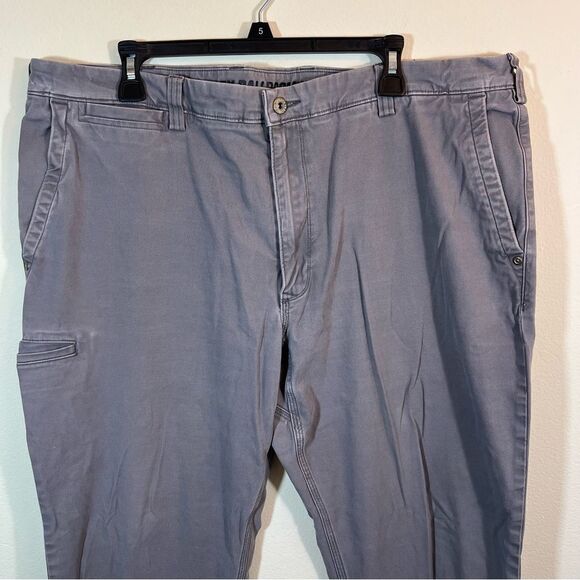 Duluth Trading Co Flex Ballroom Khaki Pants Men’s 40x32 Gray - Picture 2 of 10